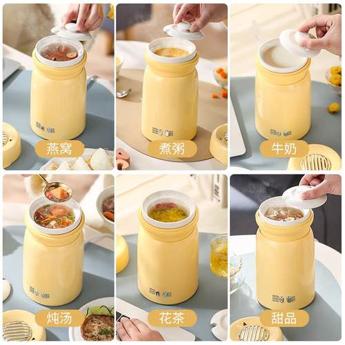 陶瓷电炖杯迷你养生壶小型办公室mini多功能家用一人养生杯花茶壶 - 图0