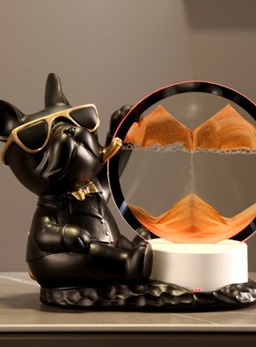 流沙画沙漏摆件氛围夜灯客厅卧室酒柜电视整体橱柜玄关轻奢新家装