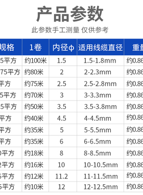 机打空白号码管线号机套管PVC内齿梅花管编码管手写号码管异形管