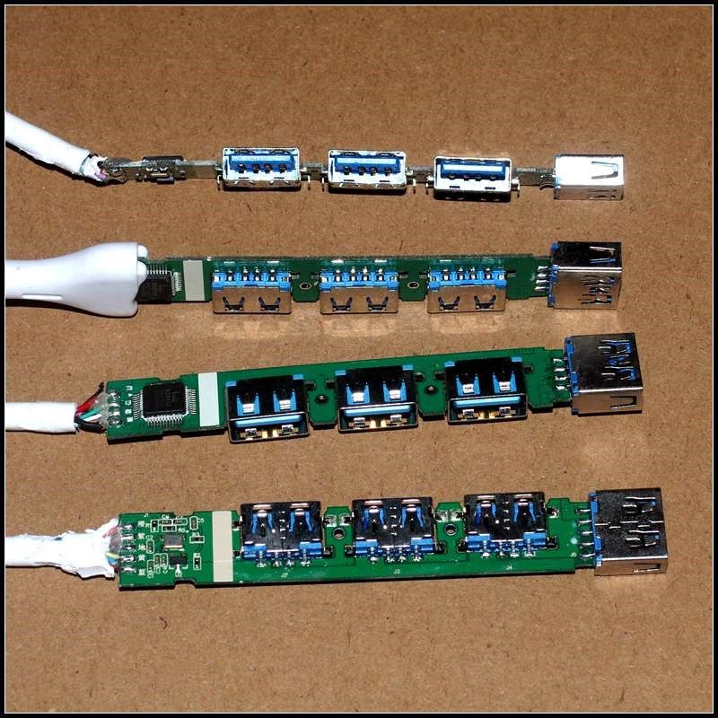返修次品问题品 集线器 TYPE C转四口HUB USB四口扩展器 线路板,淘宝优惠券,粉丝福利购,淘宝优惠卷