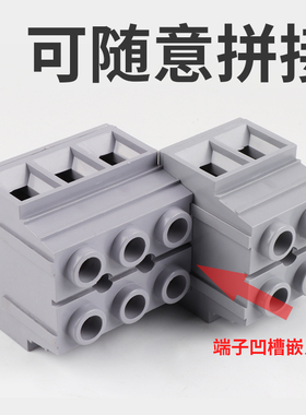 FJ6B-25/2P底座封闭型接线端子排电线接头连接器0.5-70平方125A