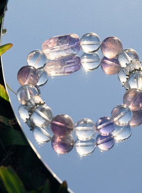 棱迹原创「紫韵」玻利维亚紫手链