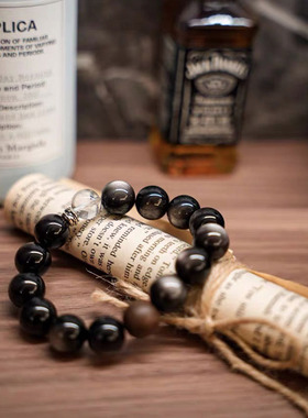 棱迹原创「月蚀层」银耀石改善事业平和情绪调节人际关系男女礼物