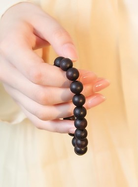 奇楠极降真香沉香手串女男复古文玩散珠子木质串珠佛珠手链108颗