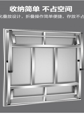 不锈钢可折叠家用宿舍出租房吃饭餐桌写字学习摆摊便携小方桌包邮