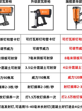 瓦斯射钉枪多用水电工专用电动钉枪水电悬吊式天花板门窗水泥墙专