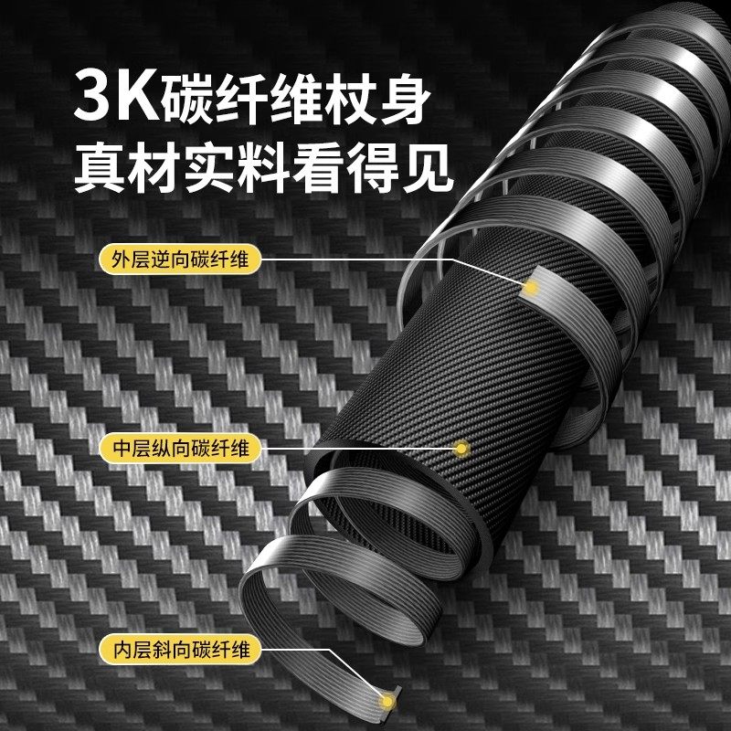 挪客【初雪EXT1】碳纤维超轻登山杖碳素伸缩男女爬山装备徒步手杖,淘宝优惠券,粉丝福利购,淘宝优惠卷