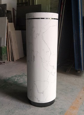 圆柱底座大理石雕塑台酒店样板房室内装饰柱子底座台高端定制