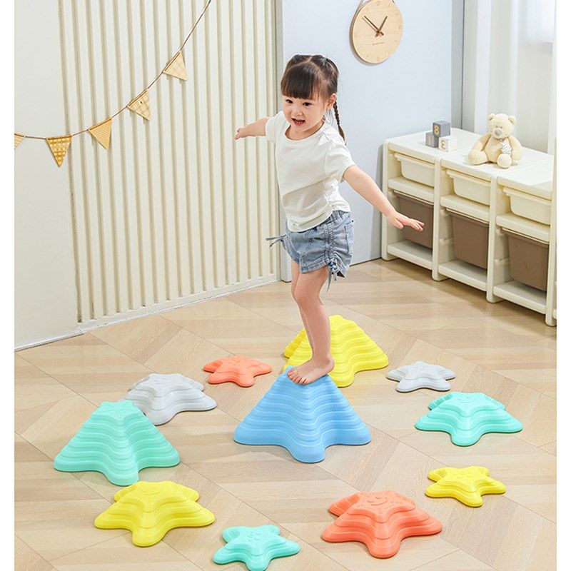 幼儿园独木桥感统平衡训练器材海星过河石儿童平衡木家用,淘宝优惠券,粉丝福利购,淘宝优惠卷