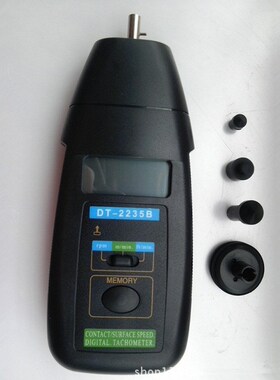 路昌转速表DT2235B手持式接触式数显马达测速表仪器线速度测速表