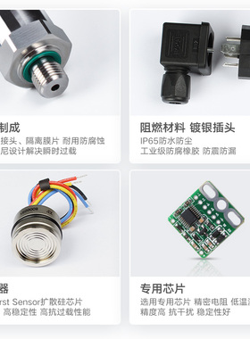 RS485进口扩散硅压力变送器4-20mA气压油压液压水压力感测器0-10V