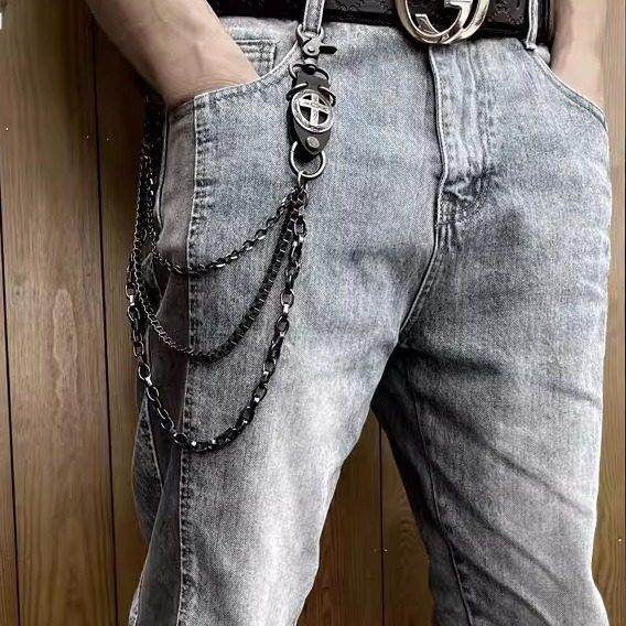 ins高街暗黑百搭金属复古牛仔裤链条配饰腰链十字潮男女嘻哈裤链,淘宝优惠券,粉丝福利购,淘宝优惠卷
