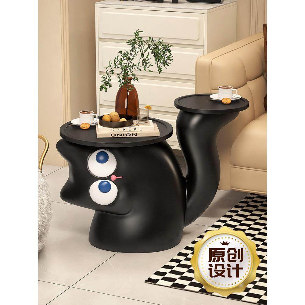 可爱小猫猫落地摆件客厅大型电视柜沙发旁边家居装饰创意卡通茶几,淘宝优惠券,粉丝福利购,淘宝优惠卷