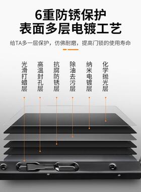 加长暗插销304不锈钢天地插双开大门隐形子母门木门对开门栓插销