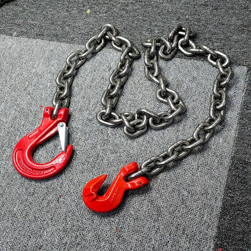 拉森桩专用捆绑链条吊钩钢板桩工程固定稳固勾子双钩铁链钢链抓钩,淘宝优惠券,粉丝福利购,淘宝优惠卷