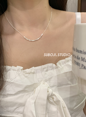 素泊集「小方块」项链纯银925