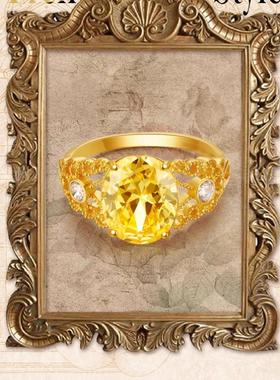 999足金冰糖系列黄方戒指