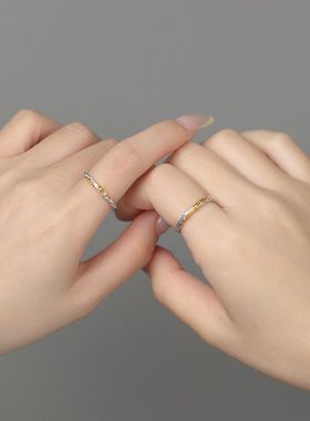 XBK莫比情侣对戒清新高级乌斯极