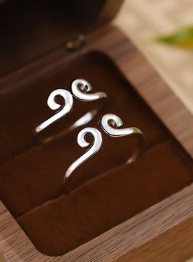 XBK紧箍咒S999复古情侣对戒设计