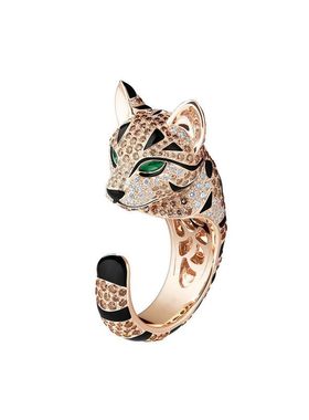 925银镀金戒指高碳钻珐琅宝家