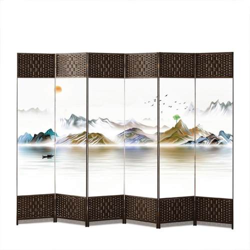 简约现代屏风隔断客厅折叠推拉移动酒店入户门玄关墙卧室遮挡家用 - 图3