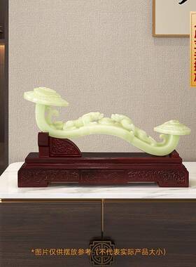 万福如意摆件招财客厅玄关电视柜博古架玉如意高档装饰品乔迁礼物