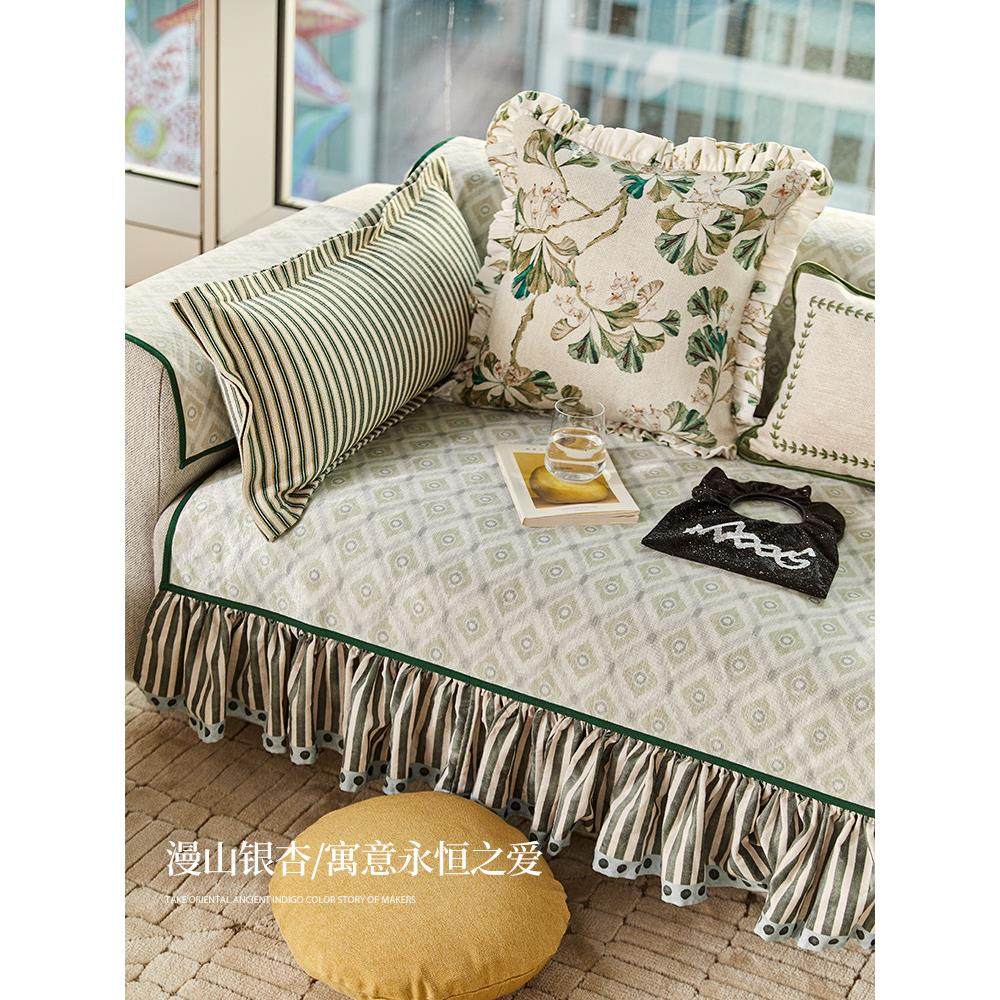 蜡笔派「山间银杏系列」抱枕高级氛围感客厅沙发靠枕床头靠垫定制 - 图3