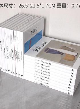 简约现代样板间装饰品 售楼部样板房摆场仿真艺术画册道具摆件