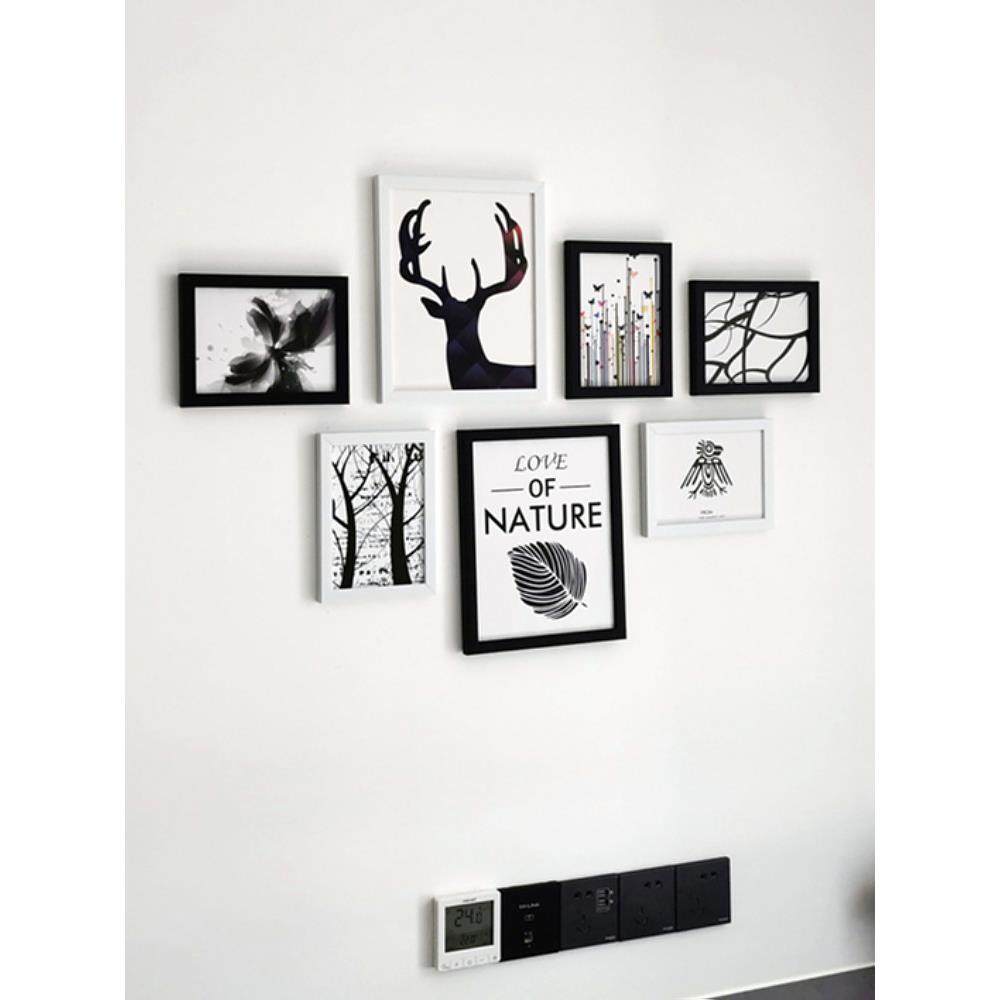 北欧创意客厅照片墙装饰相框墙欧式现代相框挂墙组合免打孔相片墙,淘宝优惠券,粉丝福利购,淘宝优惠卷