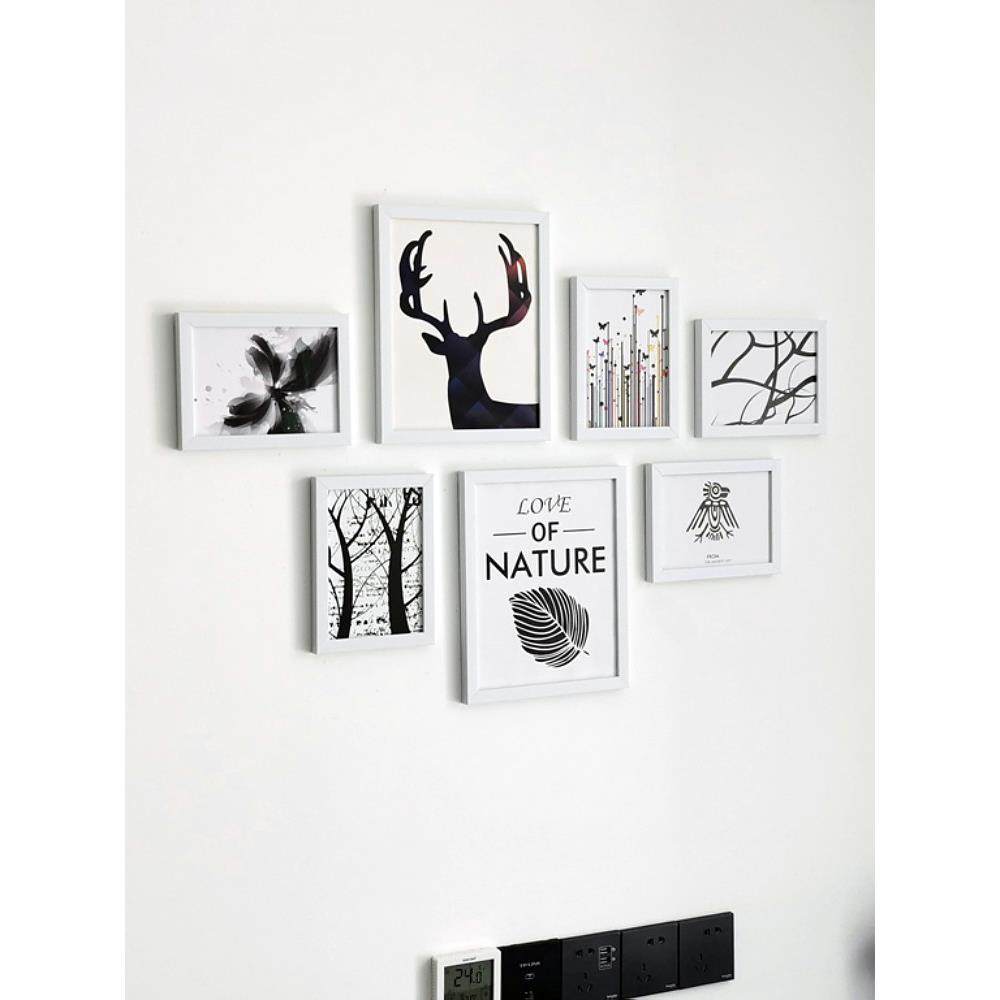 北欧创意客厅照片墙装饰相框墙欧式现代相框挂墙组合免打孔相片墙,淘宝优惠券,粉丝福利购,淘宝优惠卷