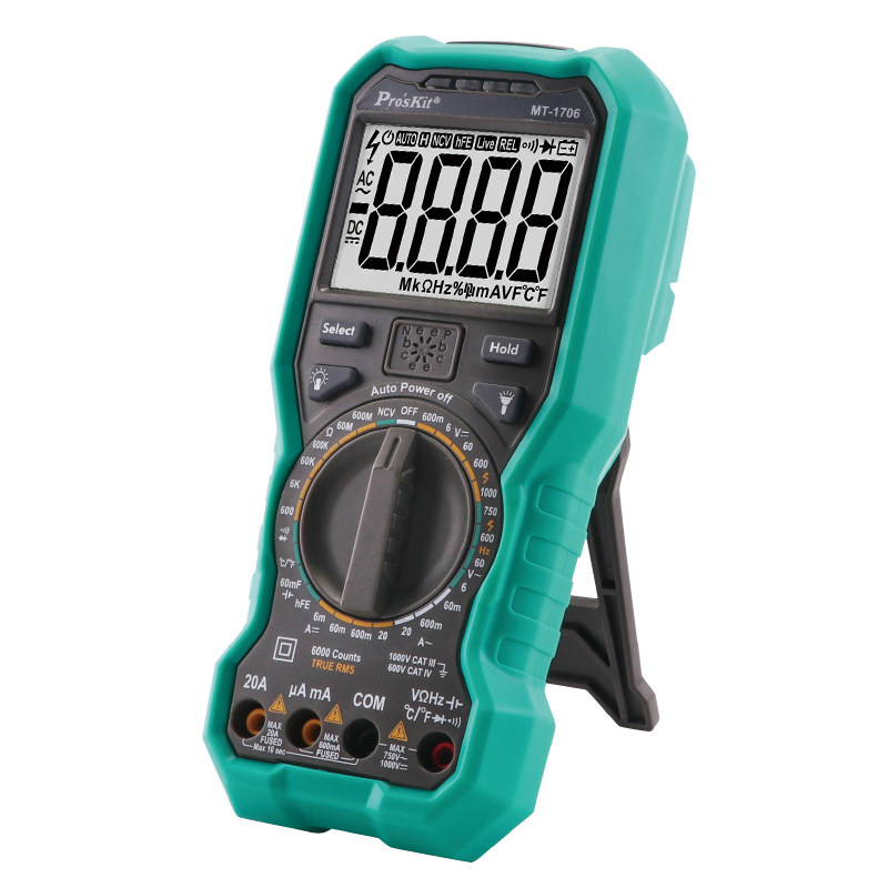 台湾宝工原装防烧数显万能表电工数字万用表高精度多用表MT-1706 - 图0