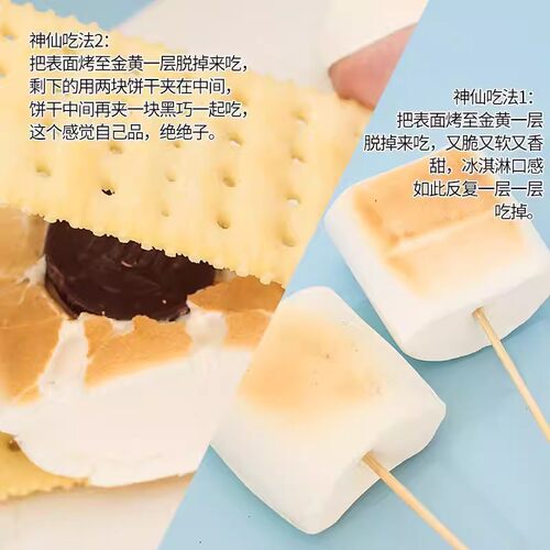 自嗨炉烤棉花糖机套装自烤可以烤的大块炭烤DIY围炉网红爆款零食 - 图2