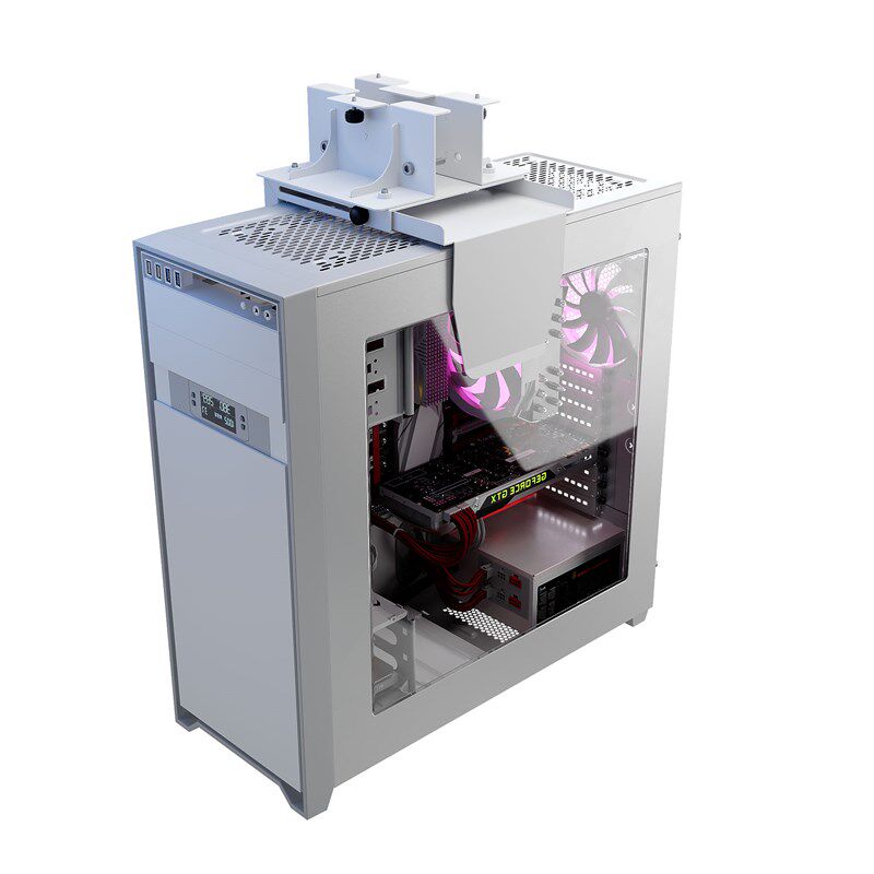 Lente host bracket lift table punch-free computer chassis rack single beam hanging small and medium host rack