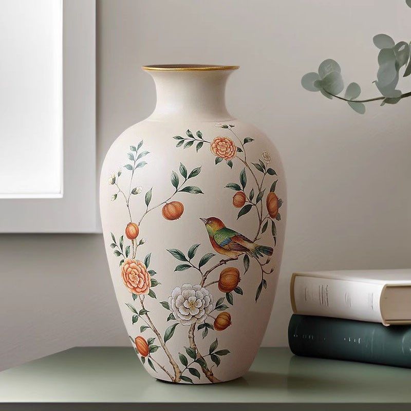 新中式装饰陶瓷花瓶现代简约欧式美式客厅玄关边几摆件工艺摆设品,淘宝优惠券,粉丝福利购,淘宝优惠卷