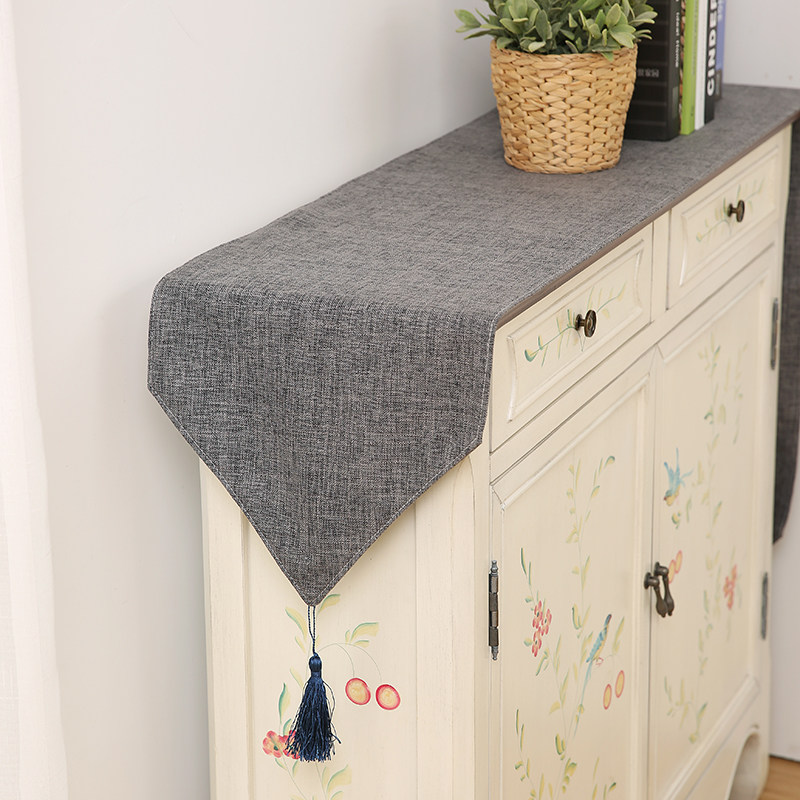 素色清新桌旗中式简约现代欧式美式田园桌布茶几布桌垫床旗床尾巾,淘宝优惠券,粉丝福利购,淘宝优惠卷