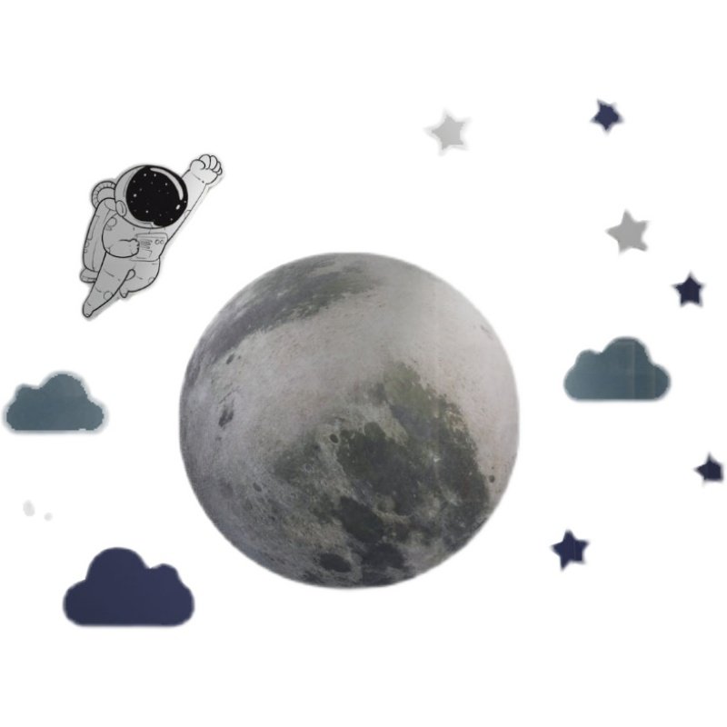 太空主题墙贴纸儿童房间布置男孩女孩卧室床头电视背景墙面装饰品,淘宝优惠券,粉丝福利购,淘宝优惠卷