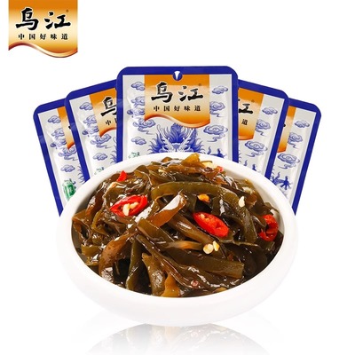 乌江鲜香味海带丝50g*5袋山东荣成即食海味零食香辣凉拌下饭菜