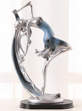 北欧舞女家居装饰品小摆件电视酒柜客厅书柜现代简约树脂工艺品