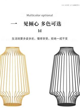 新中式新款网红创意艺术花瓶摆件大号客厅落地插花