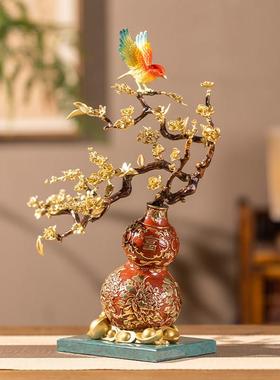 朱炳仁铜 福禄满堂家居玄关装饰电视柜桌面艺术摆件乔迁送礼