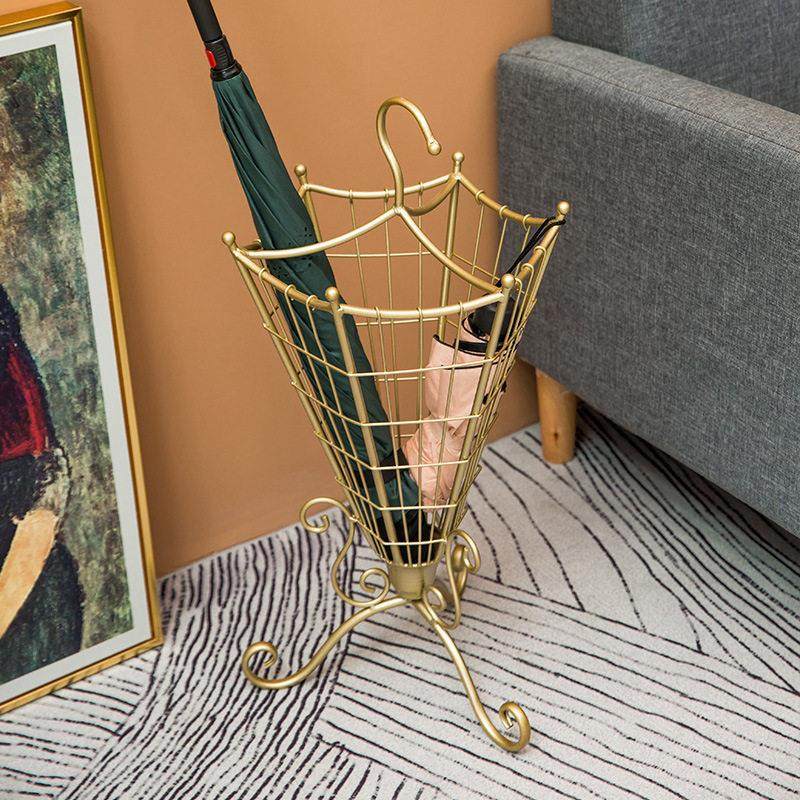 北欧轻奢铁艺雨伞架别墅门口收纳雨伞桶家用酒店商用挂伞置物架子,淘宝优惠券,粉丝福利购,淘宝优惠卷