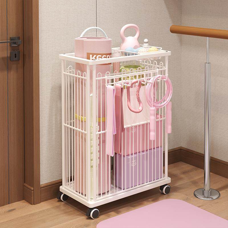 瑜珈垫收纳筐运动器材健身用品家用篮夹缝提壶哑铃工具球类置物架,淘宝优惠券,粉丝福利购,淘宝优惠卷