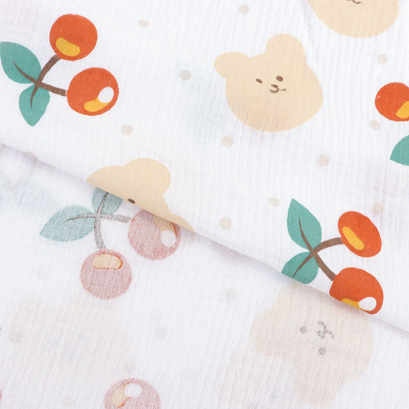 40全棉绉布双层纱布水洗棉印花纯棉肌理绉母婴月子家居服睡衣面料,淘宝优惠券,粉丝福利购,淘宝优惠卷