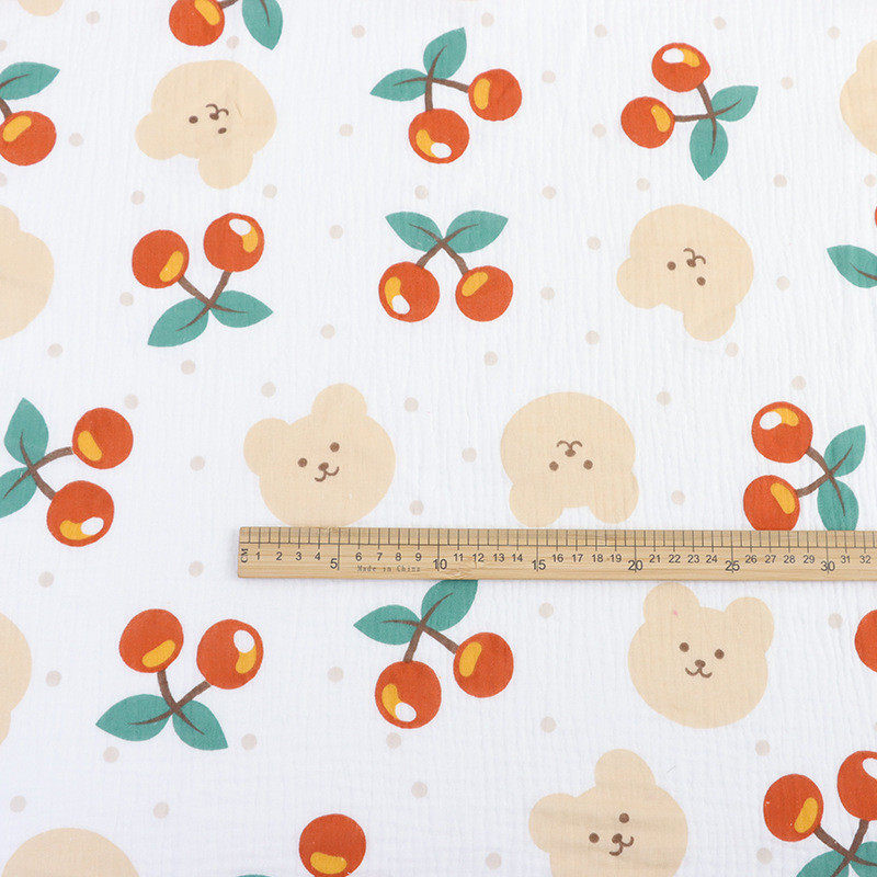 40全棉绉布双层纱布水洗棉印花纯棉肌理绉母婴月子家居服睡衣面料,淘宝优惠券,粉丝福利购,淘宝优惠卷