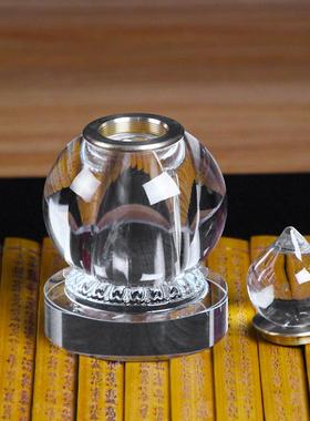 大号装藏结缘中号水晶舍利塔摆件供养舍利子佛塔嘎乌盒工艺品饰品