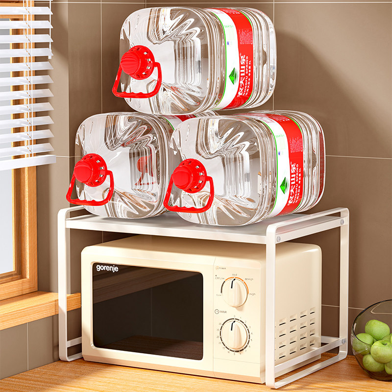 微波炉置物架f专用电饭锅烤箱收纳层架空气炸锅碗盘碗碟置物架调,淘宝优惠券,粉丝福利购,淘宝优惠卷