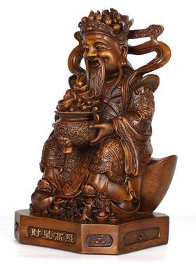 带来财和宝藏富聚宝盆厅文化财神品客装KMJ饰柜饰台门厅财神佛像