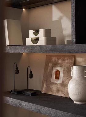 邸高DECO民宿侘寂原木风书房书柜假书道具书首饰盒装饰盒摆件套装