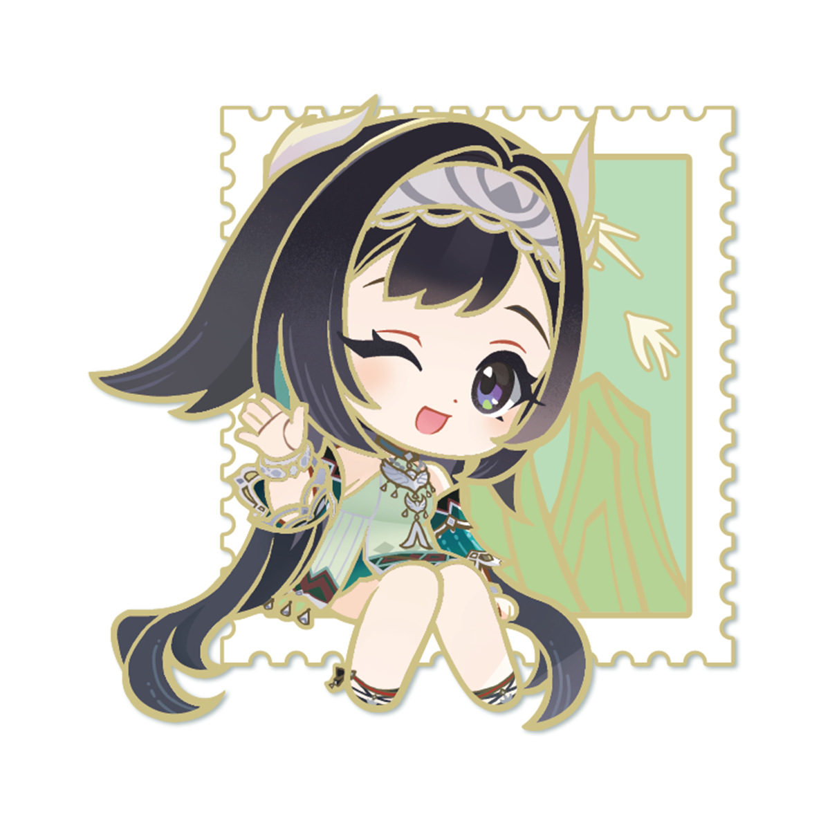 原神贵州非遗联动系列吧唧徽章立牌蓝砚周边贵州联动魈周边谷子 - 图3