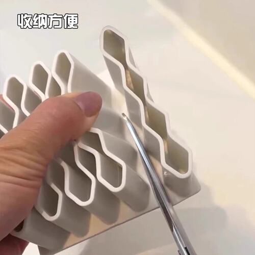 桌面药膏收纳盒软膏分格整理神器多功能家用管状小药膏分类置物架 - 图2